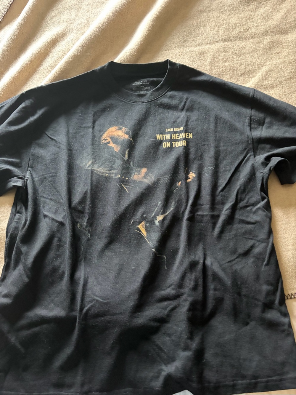 Black 'With Heaven On Tour' Graphic Tee